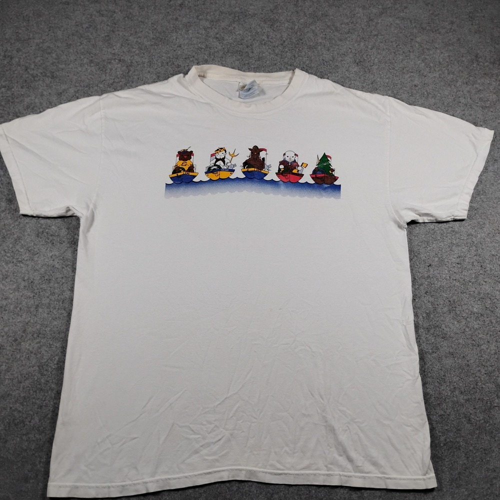 Vintage 2001 UC Davis Picnic Day Battle of the Bands T-Shirt Men's Size L White